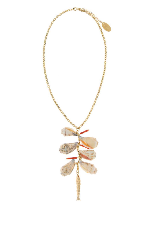 Gold metal 2D necklace DSQUARED (NEW033737202807)