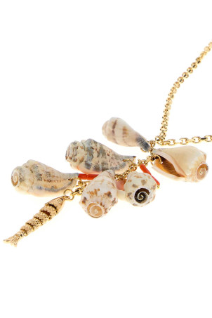 Gold metal 2D necklace DSQUARED (NEW033737202807)