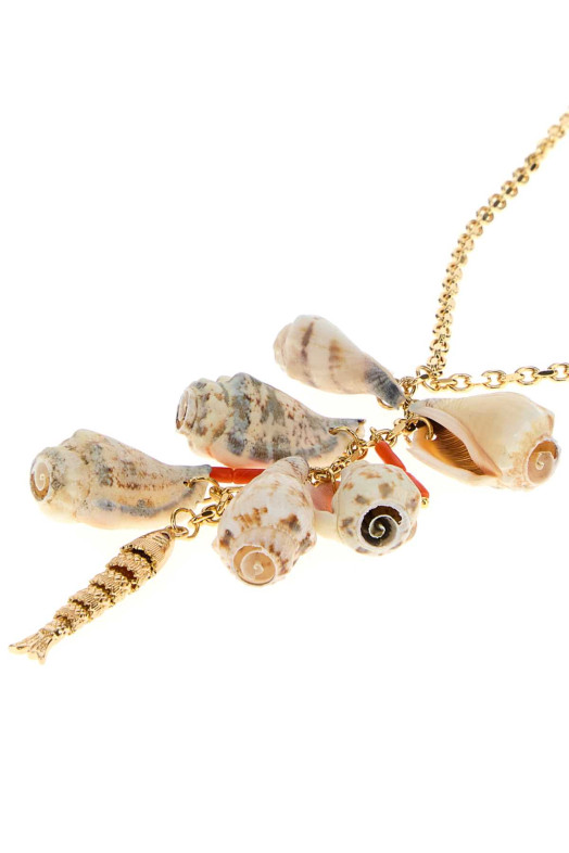 Gold metal 2D necklace DSQUARED (NEW033737202807)