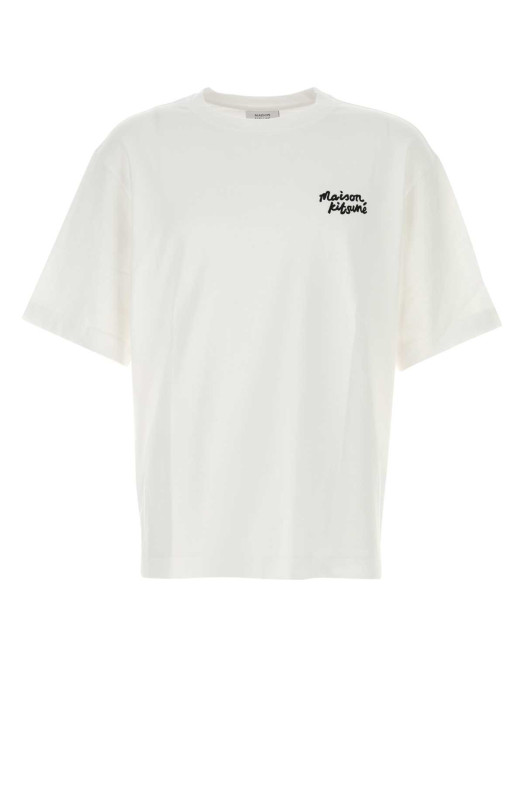 White cotton t-shirt MAISON KITSUNE (OM00123KJ0119)