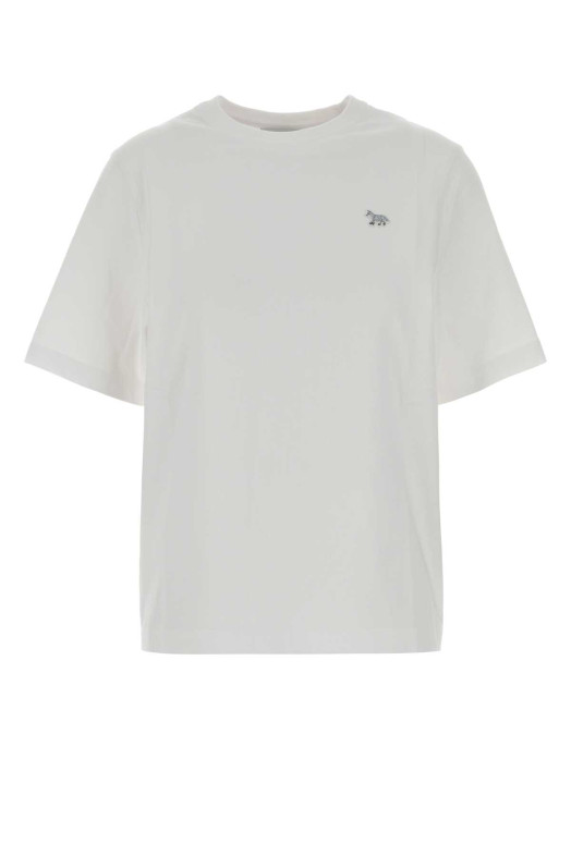 White cotton t-shirt MAISON KITSUNE (OW00130KJ0119)
