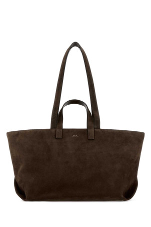 Dark brown suede Le Drummer shopping bag A.P.C. (PXCALF67057)