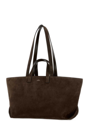 Dark brown suede Le Drummer shopping bag A.P.C. (PXCALF67057)