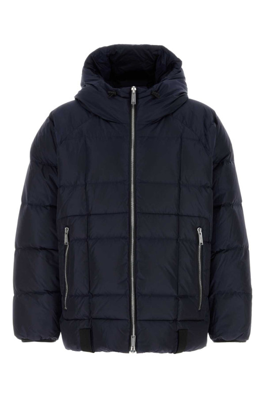 Navy blue nylon down jacket Denim DSQUARED (S71AN0643S53817)