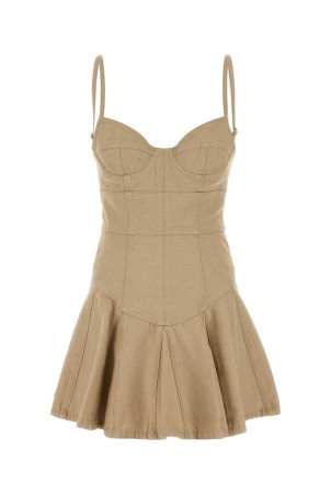 Sand denim mini dress White DSQUARED (S75CV0978D30026)