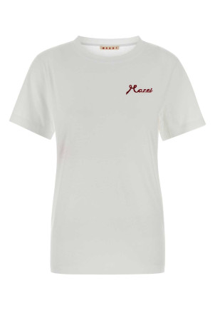 White cotton t-shirt MARNI (THJE0293PDUSCY81)