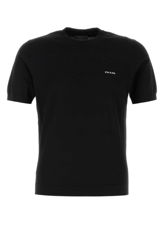 Black cotton sweater Black PRADA (UMF209SOOO1811)