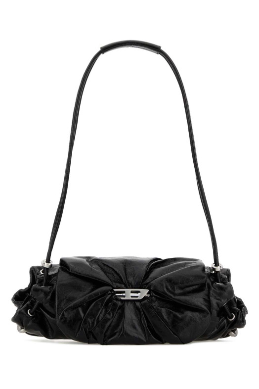 Black leather Scrunch-D shoulder bag DIESEL (X10331P1003)
