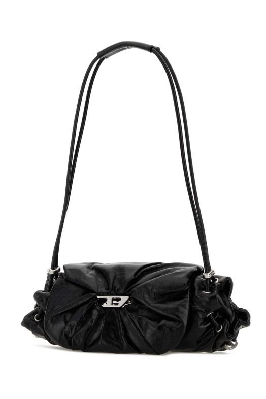 Black leather Scrunch-D shoulder bag DIESEL (X10331P1003)