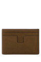 Brown suede card holder TOM FORD (Y0232LCL504S)