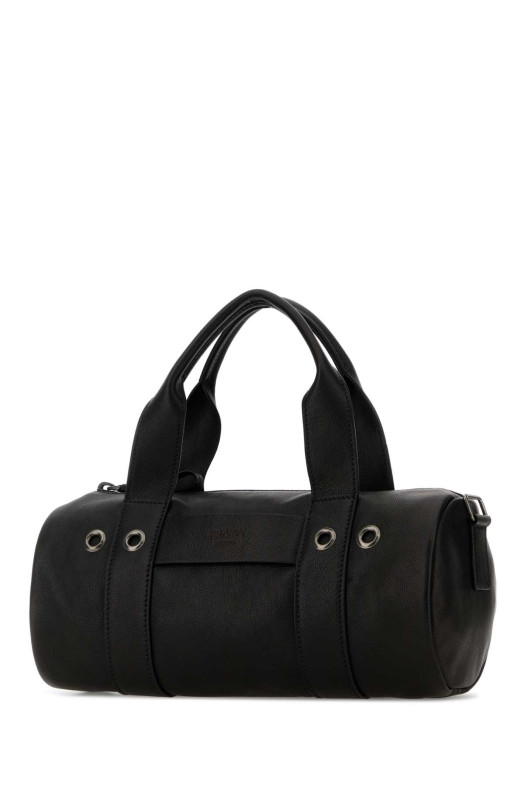 Black leather Prada Route handbag Black PRADA (1BB1622HFQ)