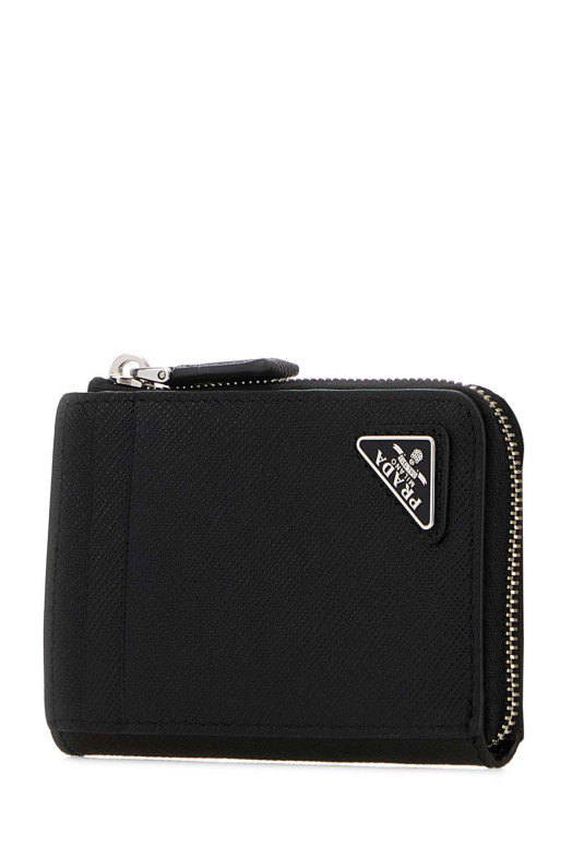 Black leather card holder Black PRADA (2MC129QHH)