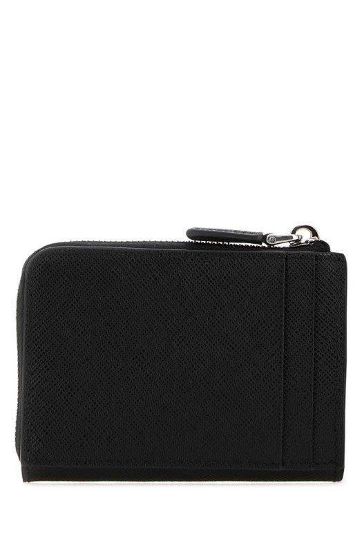 Black leather card holder Black PRADA (2MC129QHH)