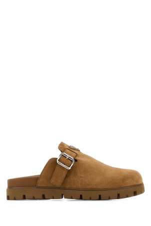 Camel suede slippers PRADA (2S3003FG000054)