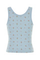 Printed stretch cotton tank top PRADA (39659CSOOO19AX)