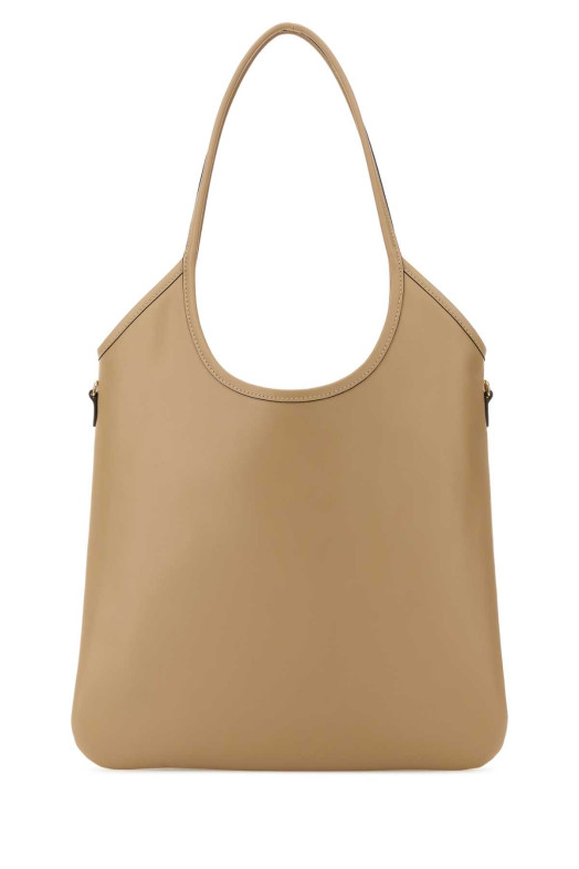 Beige leather shopping bag MIU MIU (5BG231VMLN2CRW)