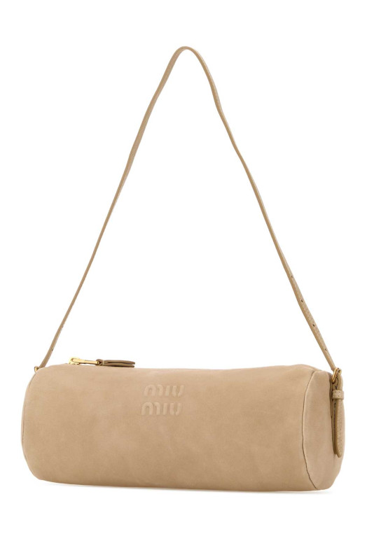 Sand nappa leather shoulder bag MIU MIU (5NE851AEFX)