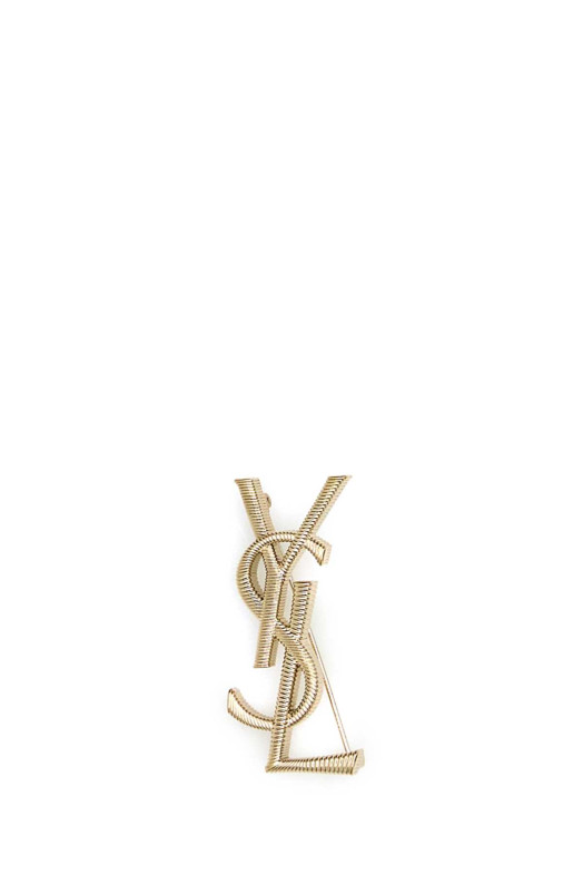 Gold metal Cassandre brooch SAINT LAURENT (804317Y1500)
