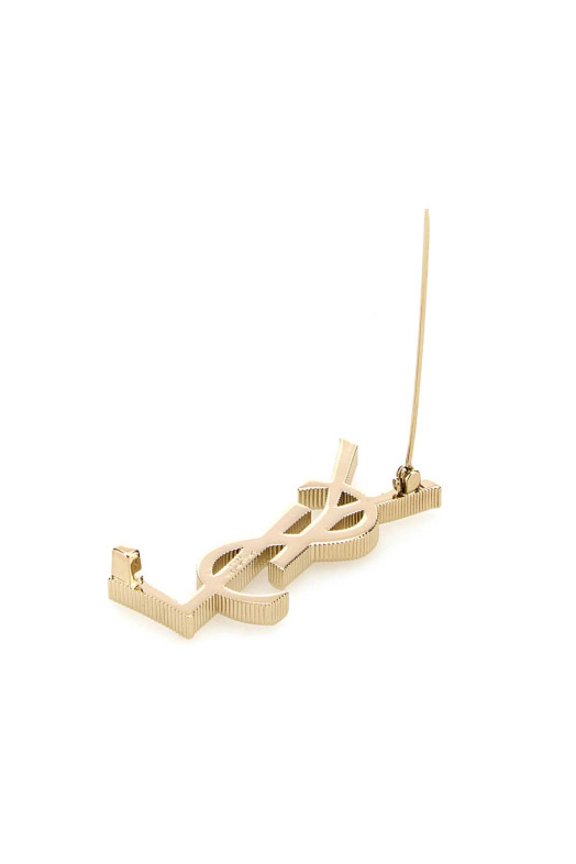 Gold metal Cassandre brooch SAINT LAURENT (804317Y1500)