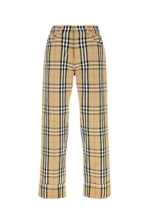 Embroidered canvas pant BURBERRY (8096639)