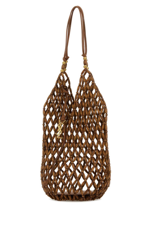 Brown beads bucket bag SAINT LAURENT (821911KAAA2)