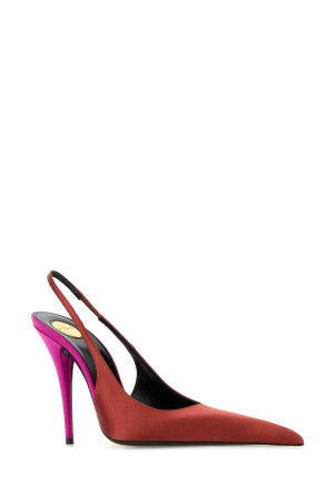 Two-tone satin Deroche pumps SAINT LAURENT (8591049QNAG)