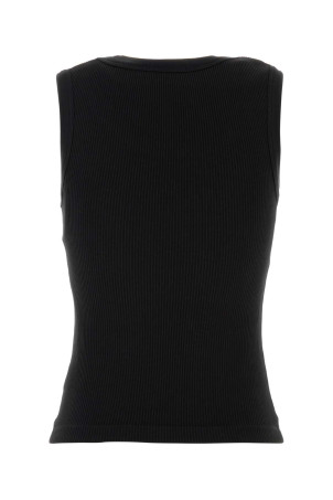 Black stretch cotton blend tank top Black AGOLDE (A73681260)