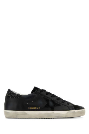 Black leather Superstar sneakers Black GOLDEN GOOSE DELUXE BRAND (GWF00101F003463)