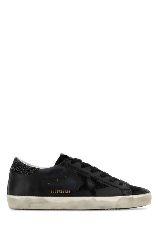 Black leather Superstar sneakers Black GOLDEN GOOSE DELUXE BRAND (GWF00101F003463)