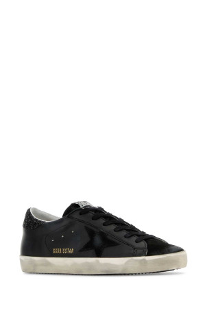 Black leather Superstar sneakers Black GOLDEN GOOSE DELUXE BRAND (GWF00101F003463)