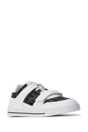 SNEAKER VITELLO+TESS.JACQ.FF FENDI KIDS (JMR476AHGY)