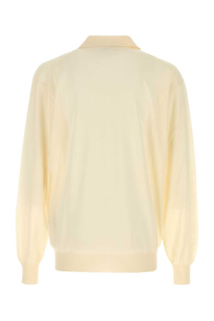 Ivory cashmere polo shirt TOM FORD (KPL052YMK087)