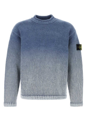 Air force blue cotton sweater STONE ISLAND (L1S155100003S00Z7)