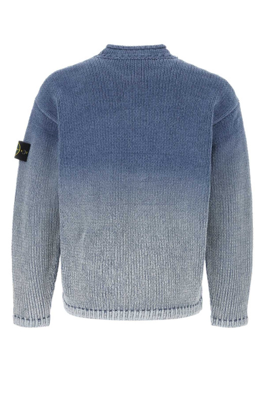 Air force blue cotton sweater STONE ISLAND (L1S155100003S00Z7)