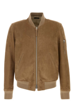 Biscuit suede jacket TOM FORD (LBS087LMS027)
