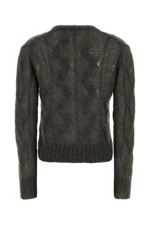 Dark grey nylon blend Minerva sweater Brown GIMAGUAS (MINERVAJUMPER)