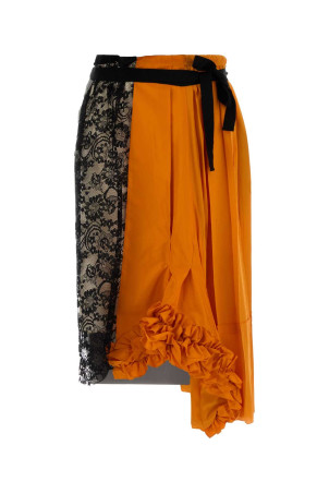 Multicolor taffeta skirt Red PRADA (P147IGSOOO19QW)