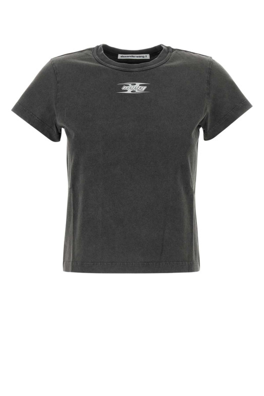 Dark grey cotton t-shirt T BY ALEXANDER WANG (4CC4241514)