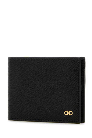 Black leather wallet Black SALVATORE FERRAGAMO (661451775644)