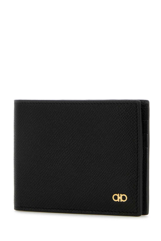 Black leather wallet Black SALVATORE FERRAGAMO (661451775644)