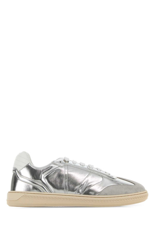 Silver leather Free sneakers VERSACE (10218631A17248)