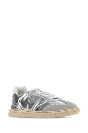 Silver leather Free sneakers VERSACE (10218631A17248)