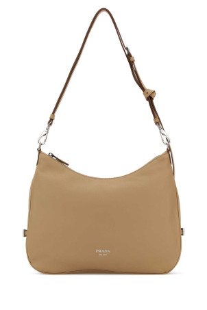 Beige leather large Prada Fold shopping bag PRADA (1BC2882CYS)