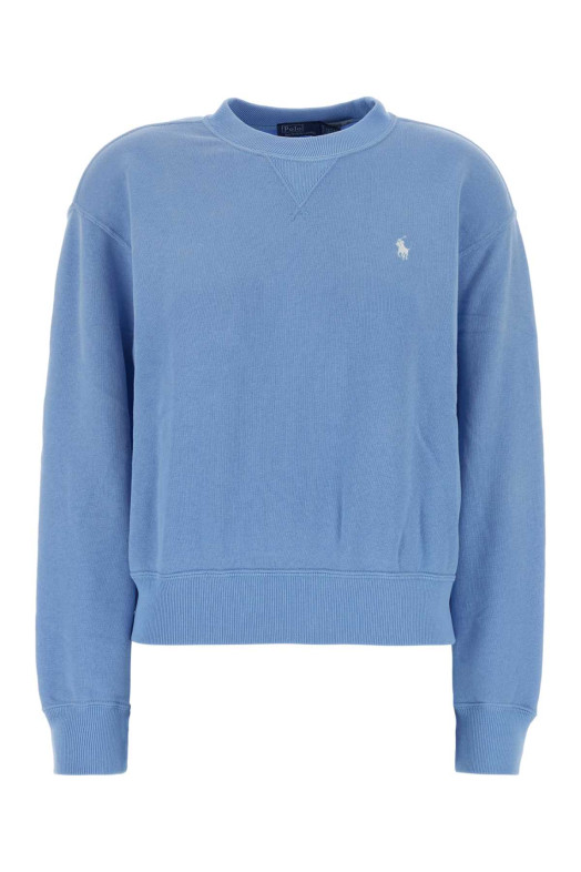 Light blue cotton blend sweatshirt Gray POLO RALPH LAUREN (211971690)