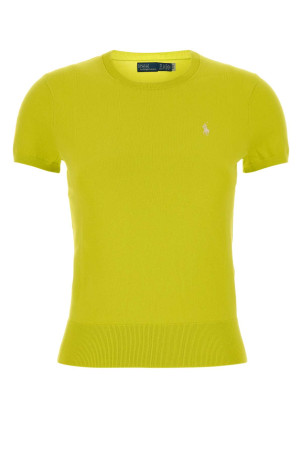 Flo yellow stretch cotton blend sweater Pink POLO RALPH LAUREN (211971872)