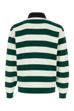 Embroidered silk blend polo shirt GUCCI (851696XKFBA)