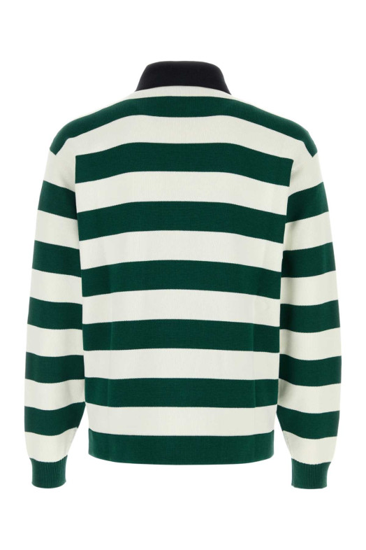 Embroidered silk blend polo shirt GUCCI (851696XKFBA)