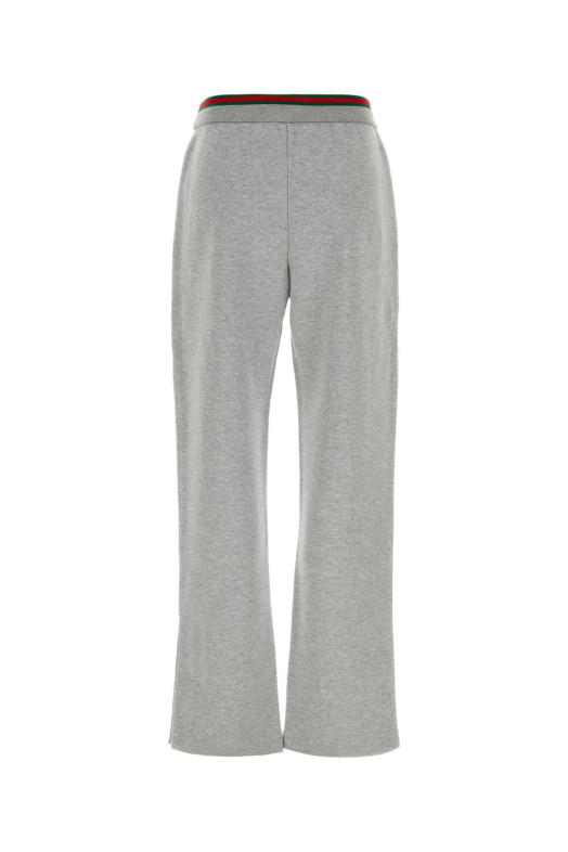 Grey cotton blend joggers GUCCI (853424XJHIR)