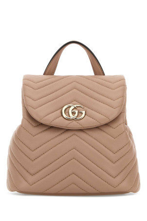 Pink leather mini GG Marmont backpack GUCCI (855921AAFXD)