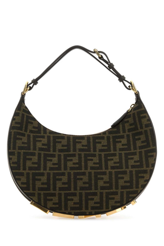 Embroidered fabric small Fendigraphy handbag FENDI (8BR798ALP3)